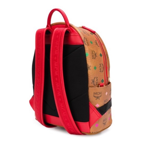 ❌SOLD❌MCM Logo Cognac Skyoptic Diamond Backpack - Picture 2 of 11